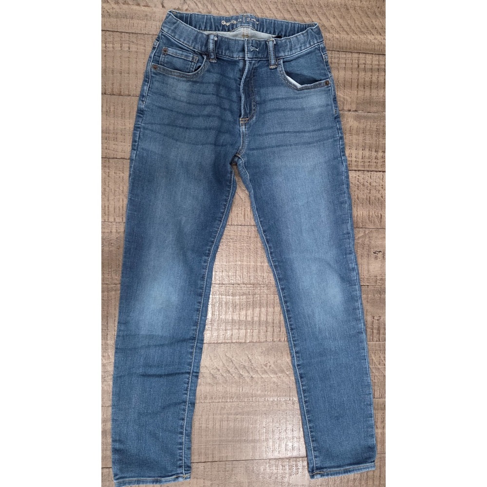 Gap Kids 1969 Boys Light Wash Regular Slim Fit Straight Leg Denim Jeans Size 12